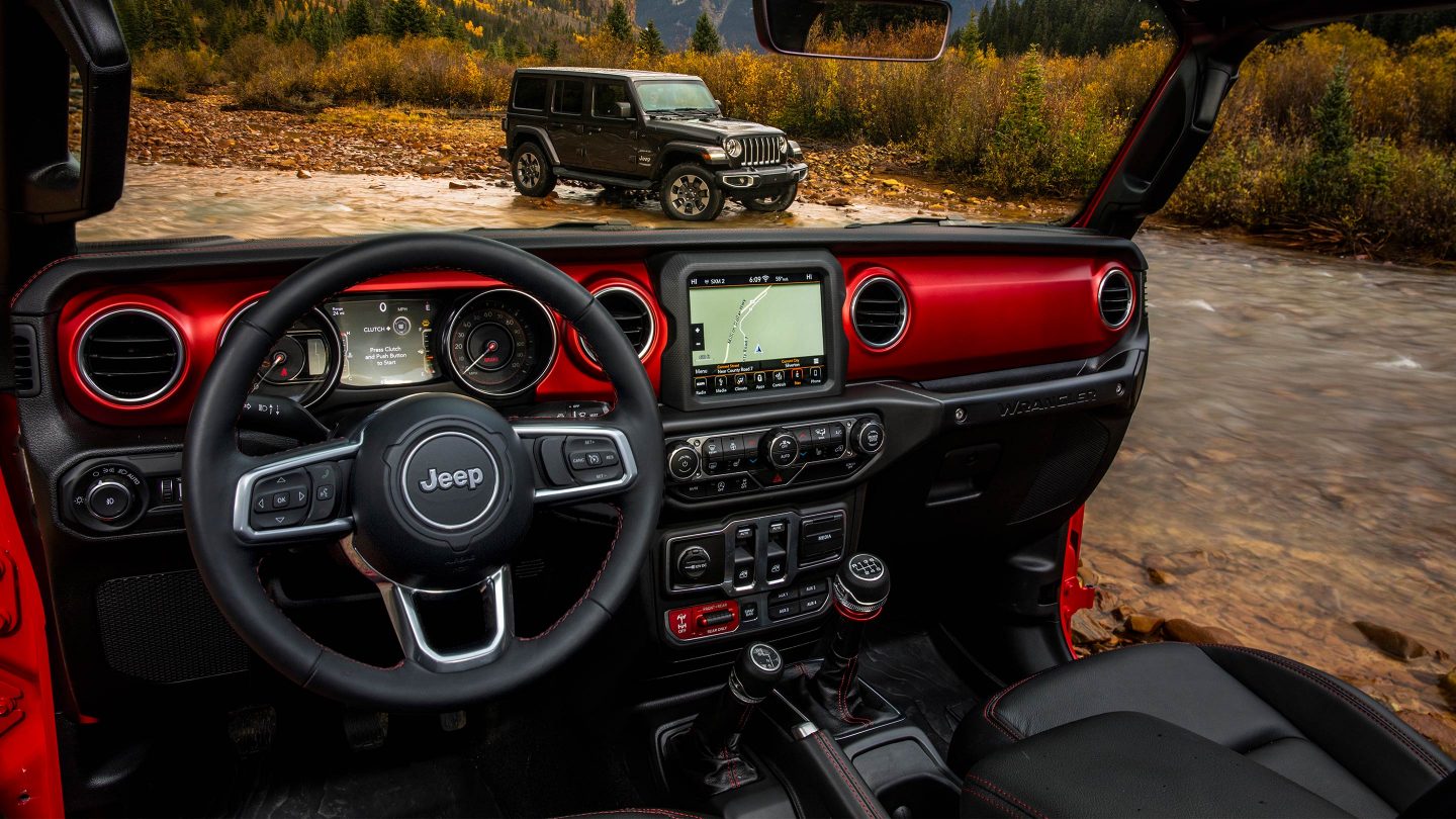 2018 Jeep Wrangler JL Unlimited Red Interior Doors Off